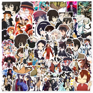 ❉ สติกเกอร์ Q Bungo Stray Dogs Series 01 สําหรับติดตกแต่ง ❉ สติกเกอร์แฟชั่น กันน้ํา DIY 50 ชิ้น/เซต