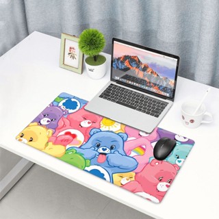 Care Bears แผ่นรองเมาส์ พิมพ์ลาย ขนาดใหญ่ 40x75 ซม. แผ่นรองคีย์บอร์ด คอมพิวเตอร์ ฐานยาง กันลื่น