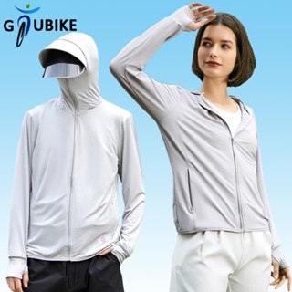 Gtubike UPF50+ เสื้อโค้ท ผ้าเรยอน กันแดด ป้องกันรังสียูวี ระบายอากาศ พร้อมหมวก เหมาะกับเล่นกีฬากลางแจ้ง สําหรับผู้ชาย และผู้หญิง