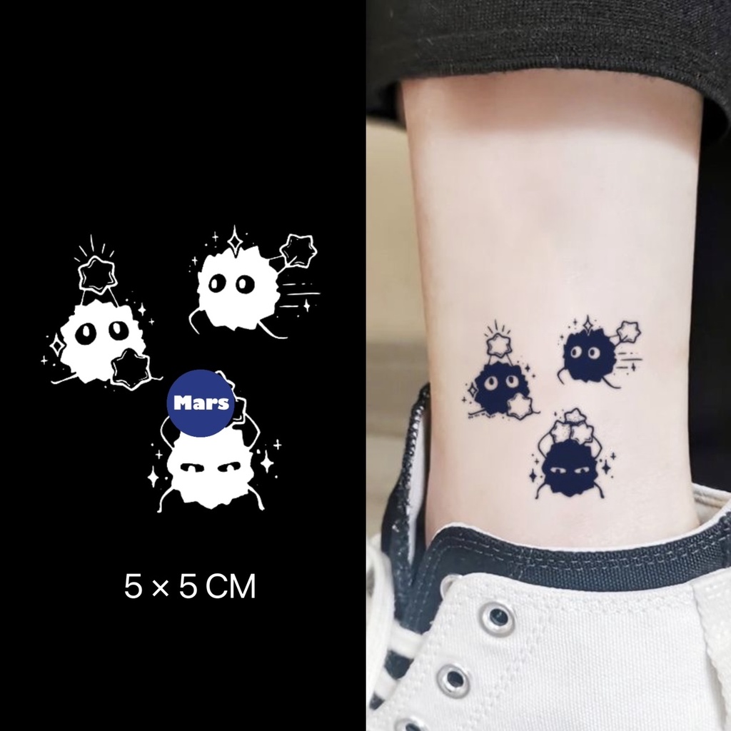 Mars Tattoo NEW Technology_magic ติดทนนาน 2 สัปดาห์ สติ๊กเกอร์รอยสักกึ่งถาวร X048