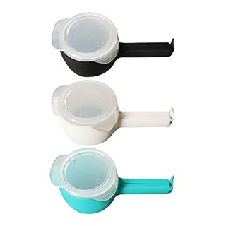 3pcs Reusable Sealing Home Multifunctional Waterproof Snack Easy Clean Freshness For Food With Dispenser Spout Bag Clip