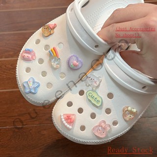 DIY CROCS Jibbitz set（ไม่รวมรองเท้า） CROCS Jibbitz จี้กระดุม 3D อุปกรณ์เสริม สําหรับตกแต่งรองเท้า diy