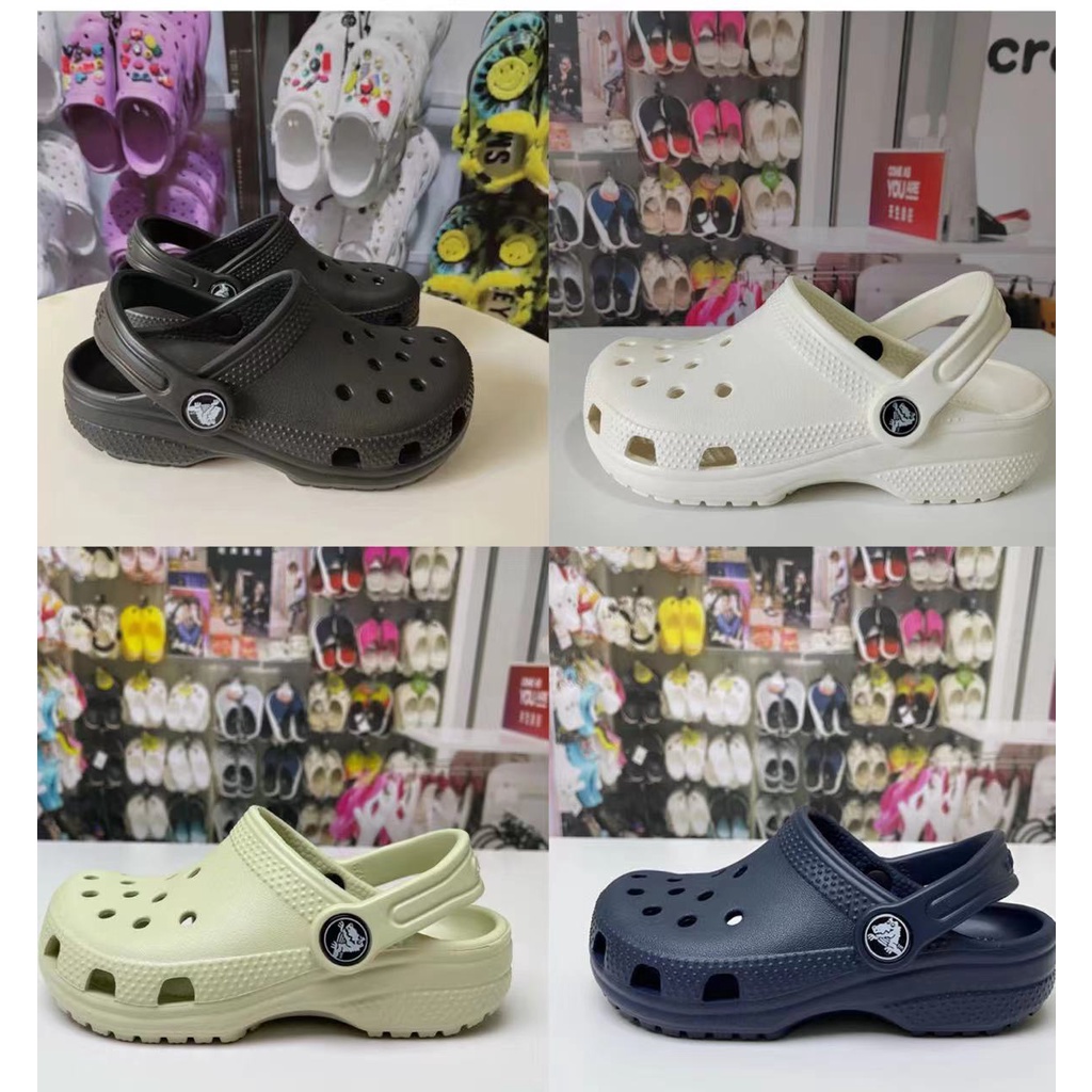 Crocs รองเท้าแตะ ส้นเจ้าหญิง สําหรับเด็ก [10001]