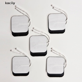 Kaciiy แผ่นอิเล็กโทรดนวด มีกาวในตัว ใช้ซ้ําได้ สําหรับเครื่องจักร Tens Machine A 10 ชิ้น