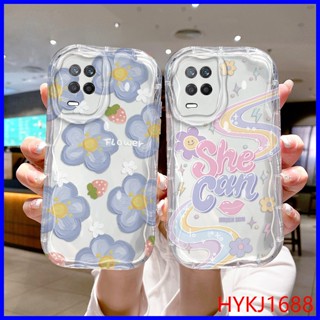 เคส Realme 8 5G เคสโทรศัพท์มือถือซิลิโคน tpu โปร่งแสง ลายครีม สําหรับ NYW