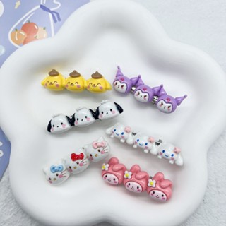 Cute cartoon Sanliou Triple Head Hair Clip ins Sweet Girl Heart Duck Mouth Clip Cute Funny Hair Accessories