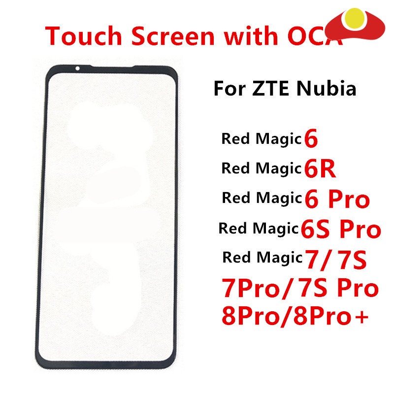 อะไหล่หน้าจอสัมผัส LCD สีแดง สําหรับ ZTE Nubia Red Magic 8 Pro 6 6R 6S Pro 7 Pro