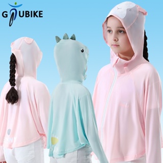 Gtubike UPF50+ เสื้อแจ็กเก็ตกันแดด มีฮู้ด พิมพ์ลาย ระบายอากาศ ป้องกันรังสียูวี สําหรับเด็กผู้ชาย และเด็กผู้หญิง