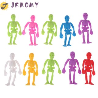 JEROMY Easter Egg Basket Stuffers Skeleton Toys Kid Gift Halloween Skeletons Stretchy Skeleton Classroom Prizes Small Toys Party Favors Pinata Filler Kids Toys Stretchy Toys Anti-stress Toys