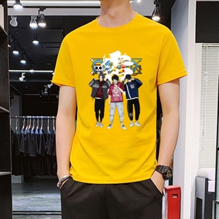 เสื้อยืดแฟชั่นพิมพ์ลายอนิเมะ 5XL