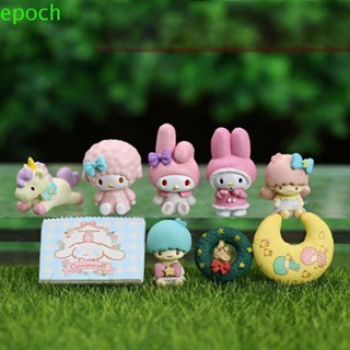 Epoch โมเดลตุ๊กตาฟิกเกอร์ การ์ตูน Cinnamoroll Kawaii ขนาดเล็ก DIY ของเล่นสําหรับเด็ก