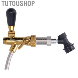 Tutoushop Brass Beer Keg Tap Practical Sealing Stainless Steel Beer Faucet for Restaurant