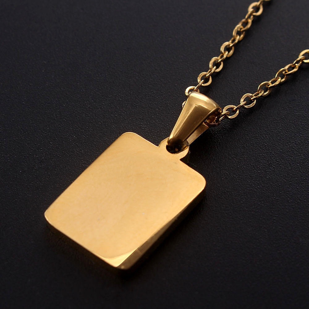 -พร้อมส่ง- สร้อยคอจี้ตัวอักษรภาษาอังกฤษ A-Z  สร้อยคอตัวอักษร โซ่ necklace เหมาะสำหรับผู้หญิง สแตนเลส304