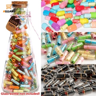 แคปซูลข้อความ แบบใส ขนาดเล็ก ลายตัวอักษร หัวใจเรืองแสง ของขว…