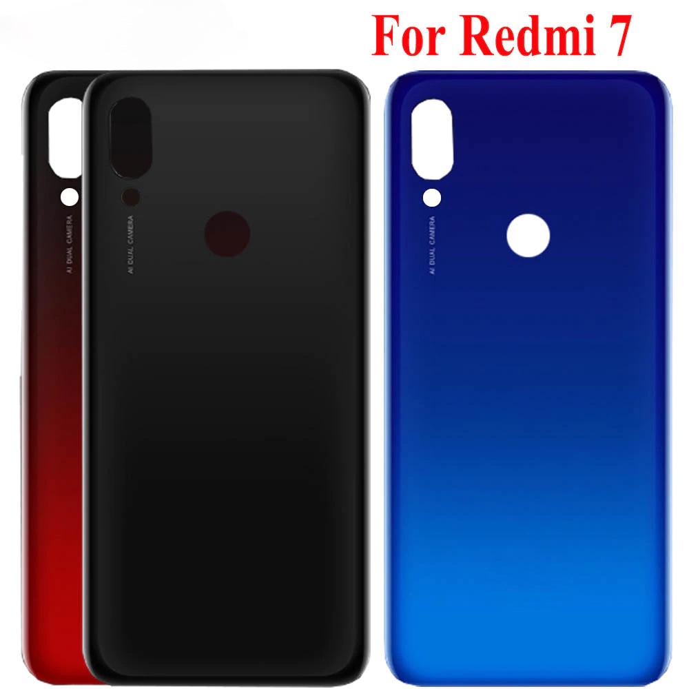 เคสแบตเตอรี่ด้านหลัง แบบเปลี่ยน สําหรับ Xiaomi Redmi 7 redmi7 6.26" ฝาครอบแบตเตอรี่ Redmi 7