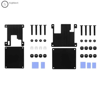 เคสอลูมิเนียมระบายความร้อน สีดํา สําหรับ Orange Pi Zero/Orange Pi Zero 2