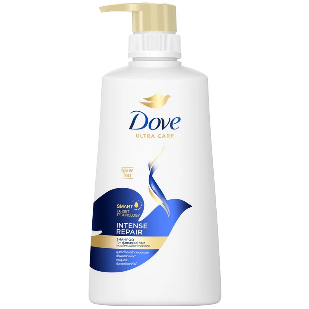 LeeMart ยาสระผม โดฟ Dove 380ML แชมพู บำรุงเส้นผม โด๊ฟ ยาสระ โด๊ป สูตร สีน้ำเงิน อินเท้นต์ รีแพร ขนาด 380 มล.