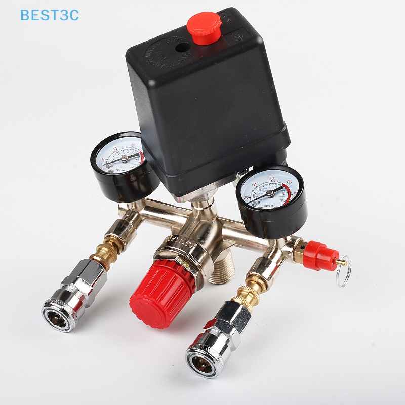 Best3c 90-120PSI วาล์วควบคุมแรงดันแอร์คอมเพรสเซอร์ ขายดี
