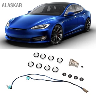 ALASKAR ชุดอัพเกรดมือจับประตูไมโครสวิตช์ Harness Paddle Gear 1042845 00 B สำหรับ Tesla รุ่น S 2012-2017