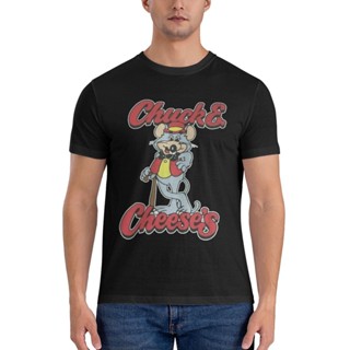 เสื้อยืด พิมพ์ลาย Chuck E Cheeses Pose Pizza สไตล์เรโทรคลาสสิก สําหรับผู้ชาย ร้านอาหาร