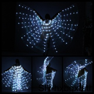 เสื้อคลุมเต้นรําหน้าท้อง แบบเรืองแสง LED หมุนได้ 360 องศา สําหรับผู้ใหญ่