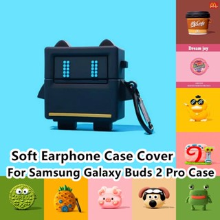 เคสโทรศัพท์มือถือแบบนิ่ม ลายการ์ตูนหอยทาก สีชมพู สําหรับ Samsung Galaxy Buds 2 Pro Buds 2 Pro