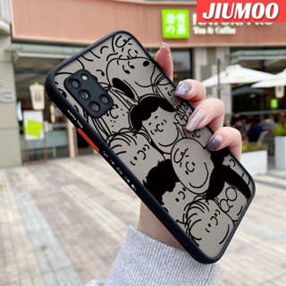 เคสโทรศัพท์มือถือ ซิลิโคนนิ่ม ขอบสี่เหลี่ยม กันกระแทก ลายการ์ตูนสนูปปี้ สําหรับ Samsung galaxy A31 M31 Prime