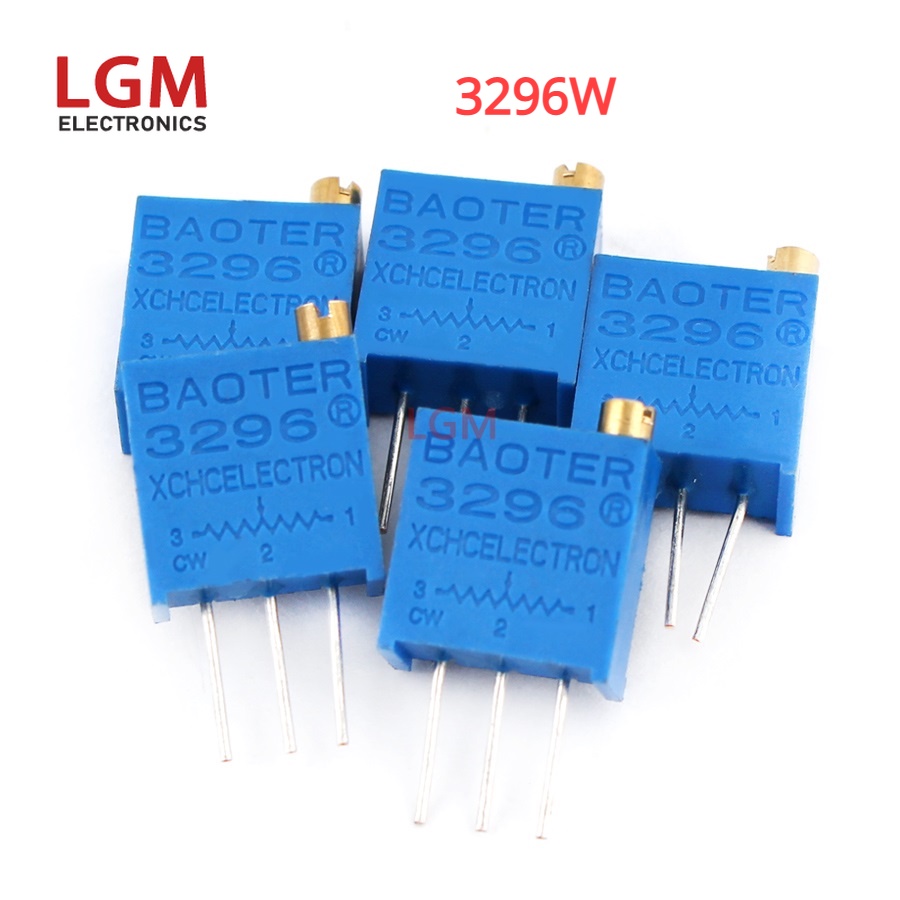 ตัวต้านทานตัวแปร 3296W Trimpot Trimmer Potentiometer 3296 20R-2M 20R 100R 200R 500R 1k 2k 5K 10K 20K