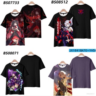 เสื้อยืดแขนสั้นลําลอง พิมพ์ลายอนิเมะ Honkai Impact 3rd Apocalypse Seele 3D พลัสไซซ์ แฟชั่นสําหรับผู้ชาย และผู้หญิง