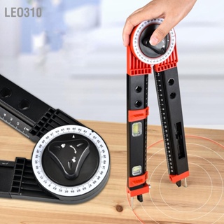 Leo310 Mitre Saw ไม้โปรแทรกเตอร์ เครื่องมือวัดมุมโลหะ Finder Gauge Cutting Guide พร้อม Bubble Level