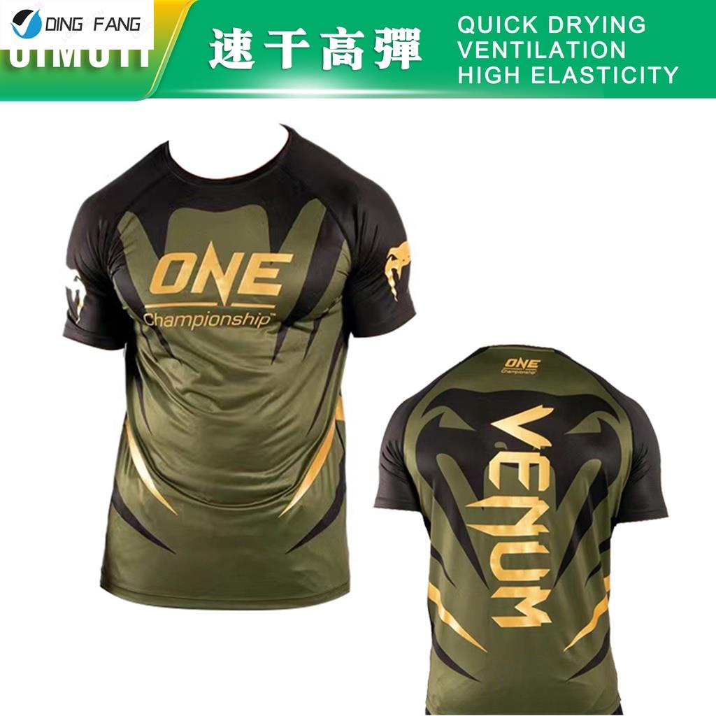 ใหม่ Dingfang เสื้อยืดแขนสั้น รัดรูป ลาย VENUM Venom MMA แห้งเร็ว ซับเหงื่อ สําหรับวิ่ง ออกกําลังกาย เดินป่า และปั่น สําหรับผู้ชาย.