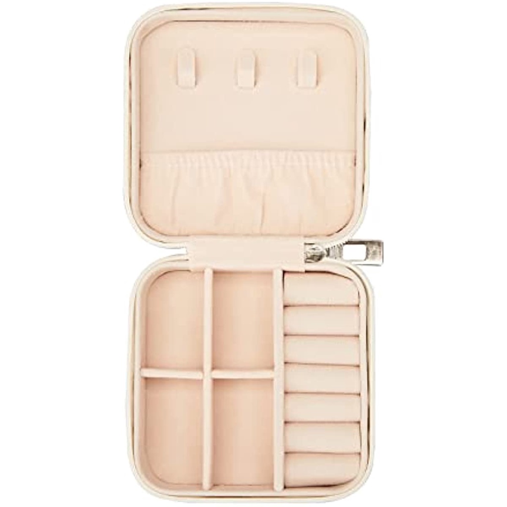 กล่องเก็บเครื่องประดับ ต่างหู สร้อยคอ แหวน แบบพกพา สําหรับผู้หญิง - รูปที่ 3