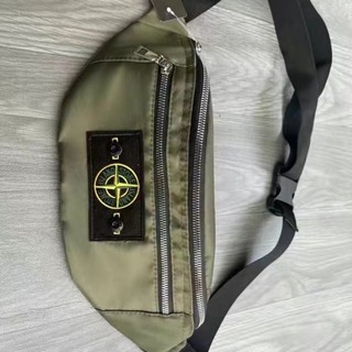 STONE ISLAND กระเป๋าสะพายไหล่ กระเป๋าเมสเซนเจอร์ ใส่โทรศัพท์มือถือได้ อเนกประสงค์ สไตล์สปอร์ต สําหรับผู้ชาย และผู้หญิง