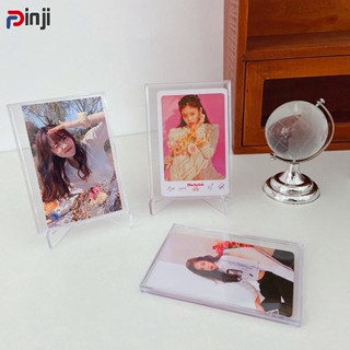 กรอบรูปอะคริลิคใส ไอดอล ใส่บัตรได้ สําหรับตกแต่งโต๊ะ