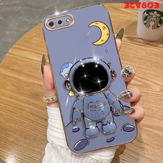 เคส Realme c2 เคสโทรศัพท์มือถือ ซิลิโคนนิ่ม ชุบไฟฟ้า กันกระแทก พร้อมที่ตั้งวาง สําหรับ Realme c2 DDYZJ04 น่ารัก ลายการ์ตูน กันกระแทก