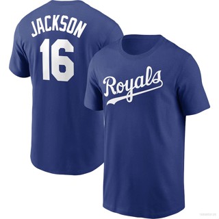 เสื้อยืดแขนสั้น พิมพ์ลาย SY3 MLB Dodgers Benintendi Jackson พลัสไซซ์ สําหรับทุกเพศ YS3