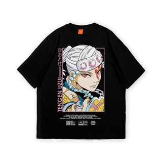 ป่าTengen UZUI เสื้อยืด พิมพ์ลายอนิเมะ DEMON SLAYER A-01