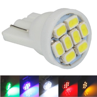 หลอดไฟ Led 8 ดวง T10 1206 3020 8SMD w5w 194 168 192 สีขาว ฟ้า แดง สําหรับรถยนต์ ขายส่ง 10 ชิ้น