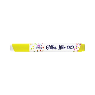 TEX ปากกาเน้นข้อความ Glitter Liter เหลือง   1020