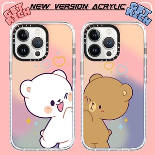 Casetify เคสโทรศัพท์มือถืออะคริลิคแข็ง กันกระแทก ลายหมี สําหรับ IPhone 14 13 12 11 Pro MAX IX XS MAX XR