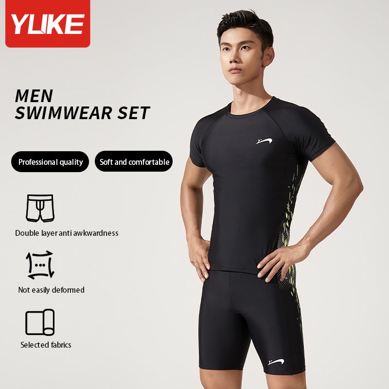 กางเกงว่ายน้ำชาย YUKE ชุดว่ายน้ำสำหรับสระว่ายน้ำ ชายหาด เล่นเซิร์ฟ กางเกงว่ายน้ำสำหรับผู้ใหญ่ 2025