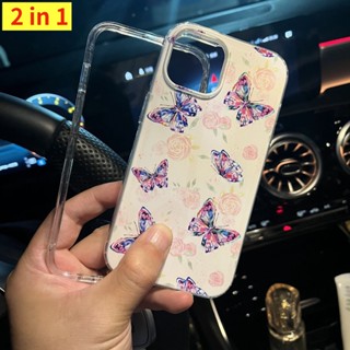 เคสโทรศัพท์มือถือหนา กันกระแทก ลายผีเสื้อ หลากสี สําหรับ Huawei Y7A Y6P Nova 7iI 8 9SE Huawei Y6 Y6S Y9 Y7 Prime Y9 2019 P20 P30 Lite Y9S 2 In 1