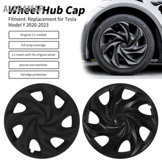 ALABAMAR 4 pcs 19in ล้อ Hubcap Matte Black Cool Sporty Full Protection สำหรับ Tesla รุ่น Y 2020 ถึง 2023