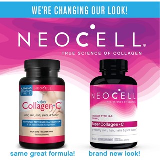 ❤️❤️ คอลลาเจนลดริ้วรอย บำรุงผิวพรรณ NEOCELL Super Collagen+C 6000MG 250tablets