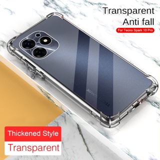 Clear Air-bags TPU Soft Anti-Fall Protect Case For Tecno Spark 10 Pro 4G Slim Bumper Shockproof Coque Spark10 Spark 10C 10 C 4G