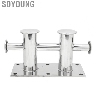 Soyoung Marine Bollard  316 Stainless Steel Heavy Duty Double Cross Bollard  Oxidation  for Yacht