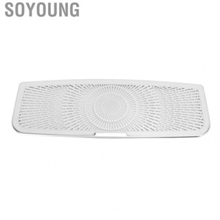 Soyoung Inner Front Reading Light Cover  Stainless Steel Front Reading Lamp Trim Glossy Stylish  for Cars