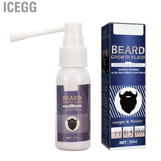 Icegg Beard Moisturizing Serum  30ml Beard Growth Serum Nourishing Mild Safe  for Home Travel