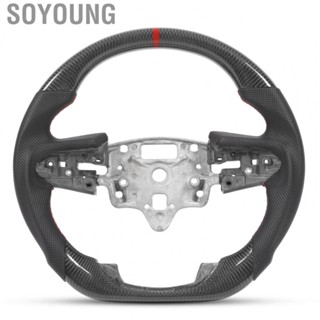 Soyoung Racing Steering Wheel  Red Stitching Steering Wheel  for Automobile