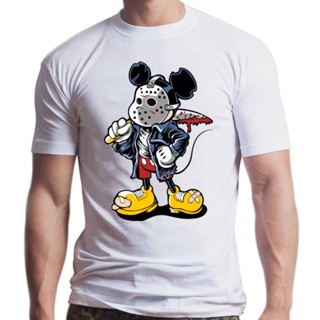 ขายดี เสื้อยืด พิมพ์ลาย Micky Maniac สําหรับผู้ชาย เสื้อยืด ลาย Mouse Mask Knife Blood Funny ของขวัญ 244494